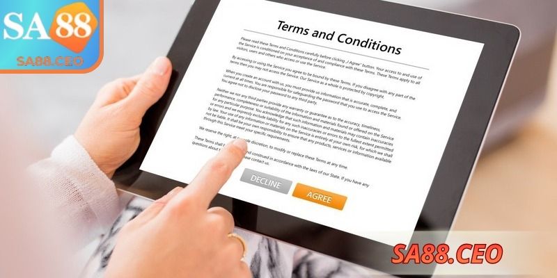 Khám phá mục đích cơ bản của điều khoản sử dụng SA88
