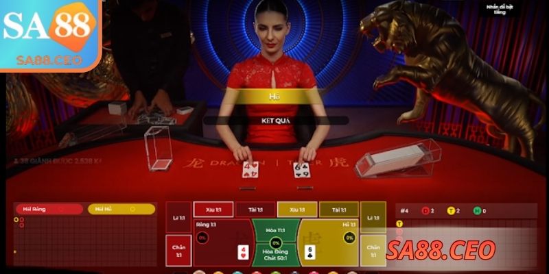 Sảnh EVO SA88 – Trải Nghiệm Casino Đẳng Cấp Quốc Tế 3 Game rồng hổ kịch tính qua từng lá bài hấp dẫn